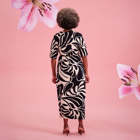 VESTIDO DEC  V E NÓ EST FLORAL PB 240463 ESTAMPADO P