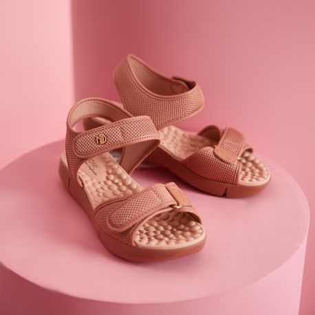 SANDALIA RASTEIRA VELCRO 7142118 NUDE 34