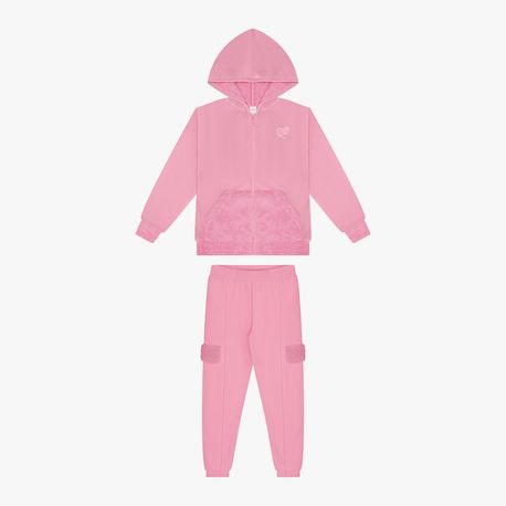 CONJUNTO TECIDO VELUDO 65336 ROSA 04