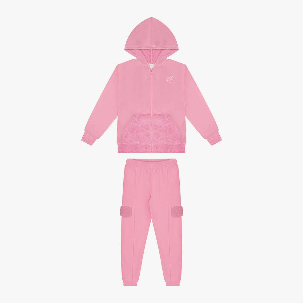 CONJUNTO TECIDO VELUDO 65336 ROSA 04