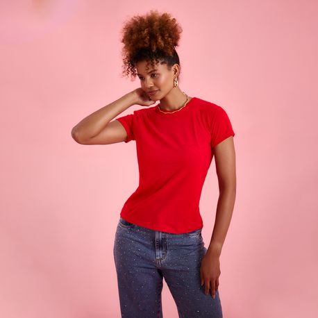 T SHIRT COLOR BASICA 21775 VERMELHO P