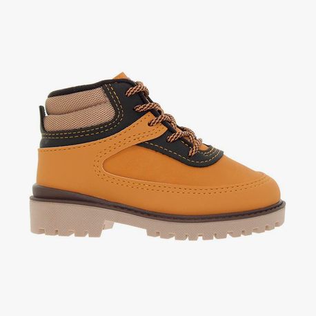 BOTA INF MNO 2144 233 101201-MOSTARDA/PRETO/AREIA 21