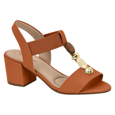 SANDALIA SALTO PEDRAS 7109465 CONHAQUE 36