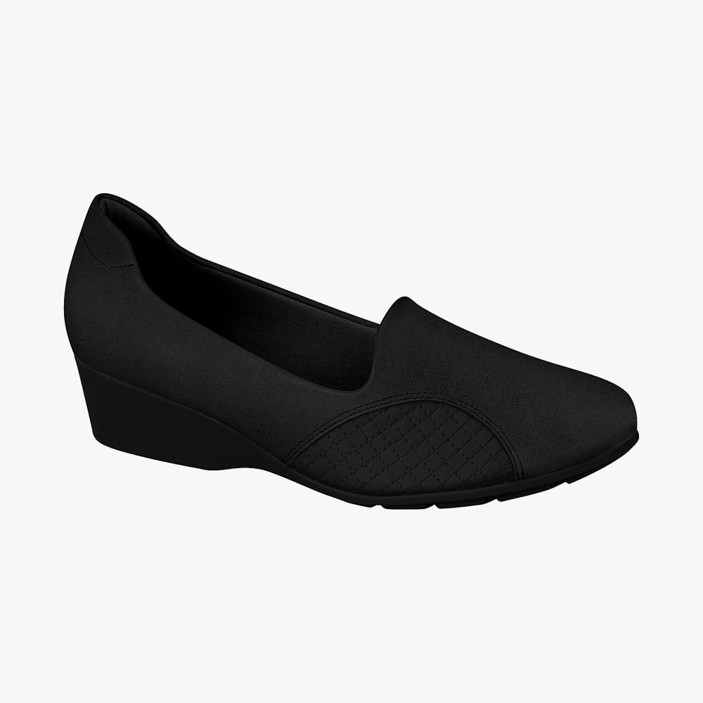 SAPATO ANABELA JOANETE MODARE 7014229 NAPA PRETO 33
