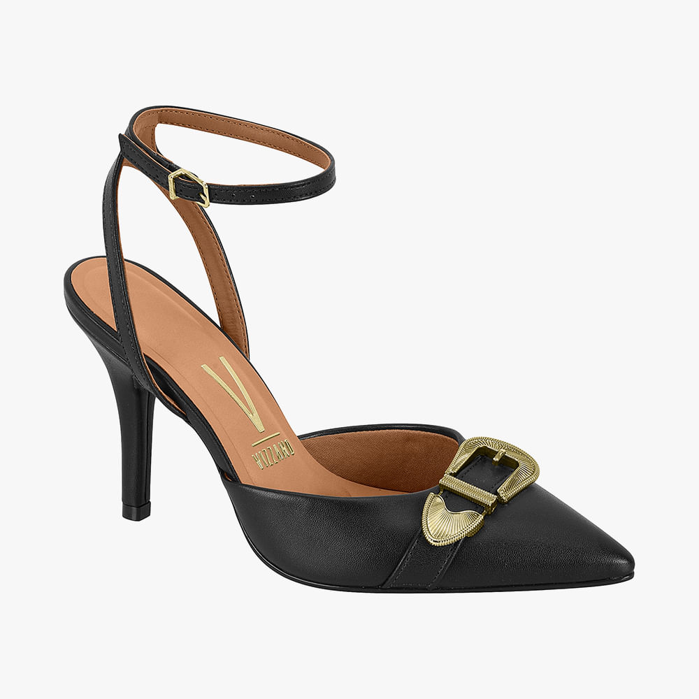 SCARPIN SALTO COM FIVELA 11841707 PELICA PRETO 34