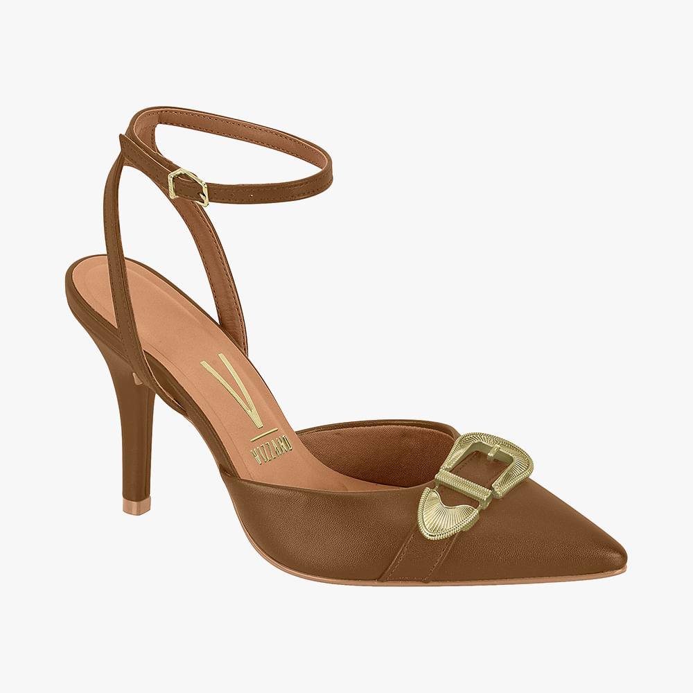SCARPIN SALTO COM FIVELA 11841707 PELICA CAPUCCINO 34