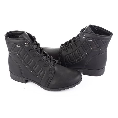BOTA COTURNO SALTO BAIXO G9552 PRETO 34