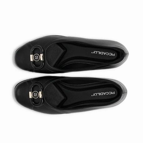 SAPATO ANABELA MEDIA C/ FIVELA 143233 - OI25 2 - NAPA LUX LINHO PRETO 36