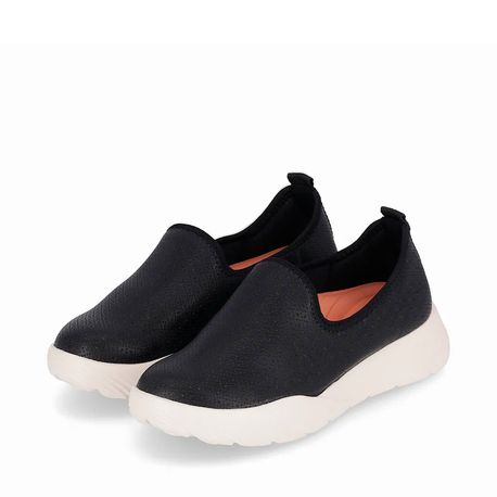 TENIS ANABELA 949017 - OI25 23 - NAPA STRETCH SOFT PONTILHADO PRETO 36