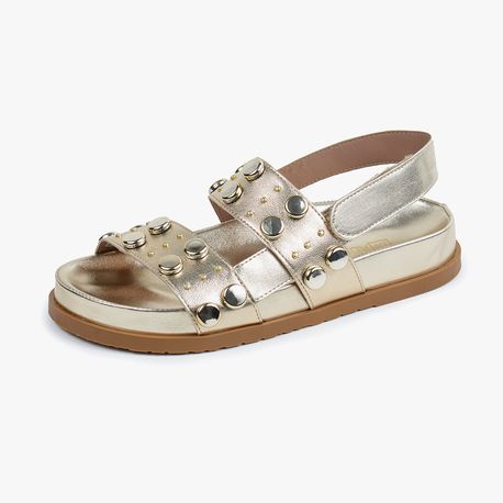 RASTEIRA SANDALIA BOLINHAS TRASEIRO FECHADO 5648 GOLD 34