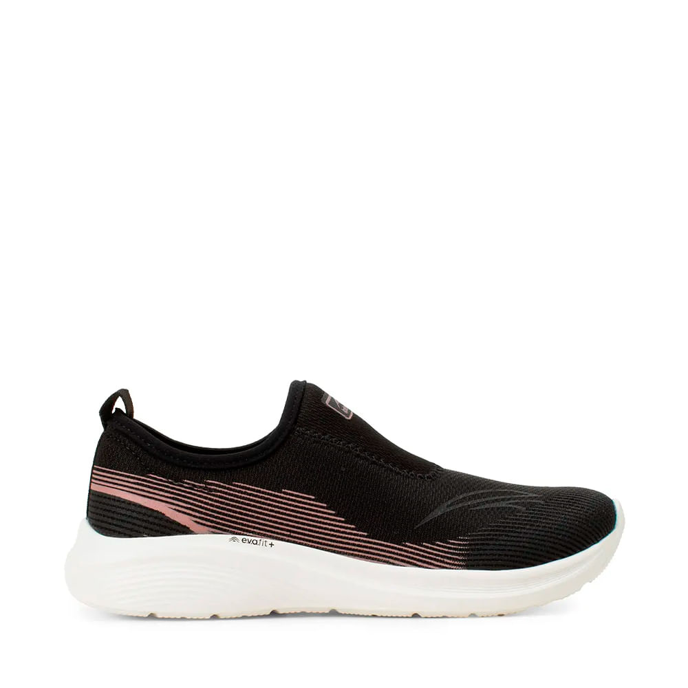 TENIS ESPORTIVO E0421 005 PRETO/ROSE 34