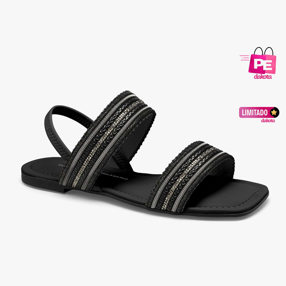 SANDALIA RASTEIRA Y8381 PRETO 01 35