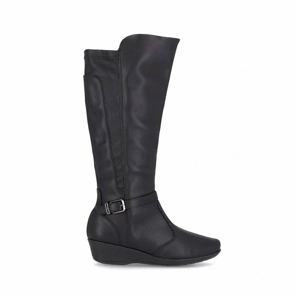 BOTA CANO ALTO ANABELA MEDIA 143229-OI25 1- NAPA STRETCH SOFT PRETO 36
