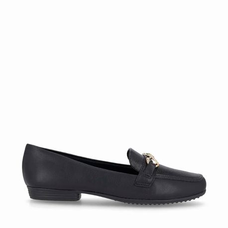 MOCASSIM SALTO BAIXO C/ FIVELA 250247-OI25 3- NAPA STRETCH SOFT PRETO 36