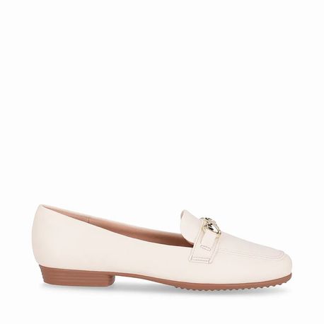 MOCASSIM SALTO BAIXO C/ FIVELA 250247-OI25 1- NAPA STRETCH SOFT OFF WHITE 36