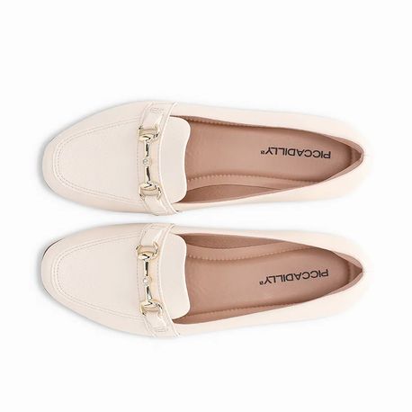 MOCASSIM SALTO BAIXO C/ FIVELA 250247-OI25 1- NAPA STRETCH SOFT OFF WHITE 36