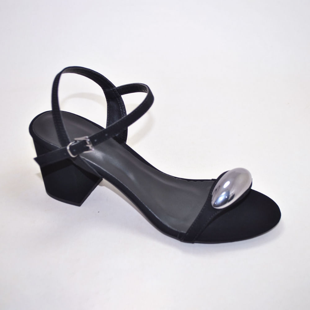 SANDALIA SALTO 408 6853 NOB PRETO/ONIX 34