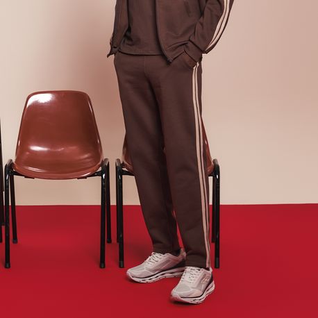 CALÇA MOLETOM TUBULAR DG-25922 MARROM P