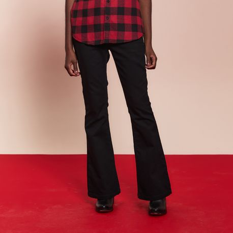 CALÇA FLARE SARJA BLACK 3000 1 PRETO 36