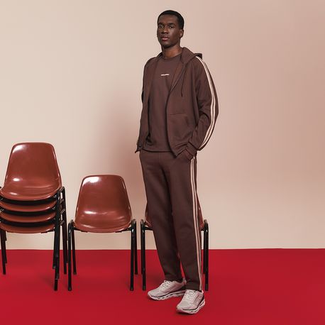 CAMISETA MC C/ RECORTE DG-25859 MARROM M