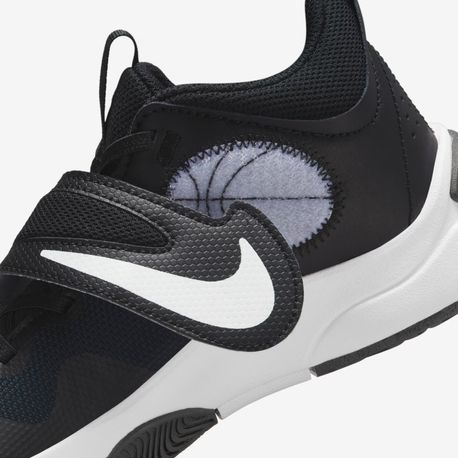 TENIS TEAM HUSTLE D 11 (GS) DV8996-002 BLACK/WHITE 34