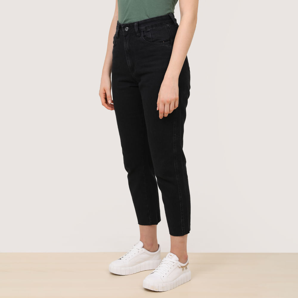 CALCA MOM JEANS BLACK 1954BLC BLACK 36