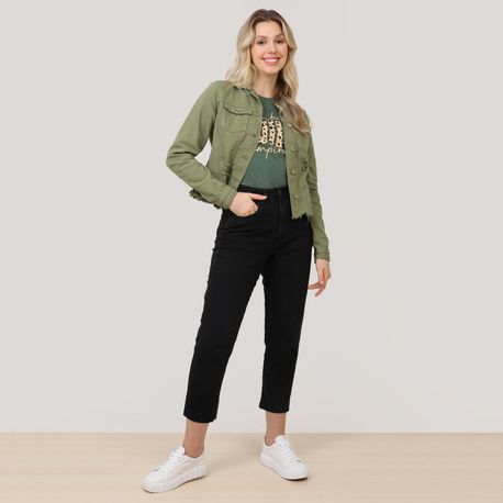 CALCA MOM JEANS BLACK 1954BLC BLACK 44