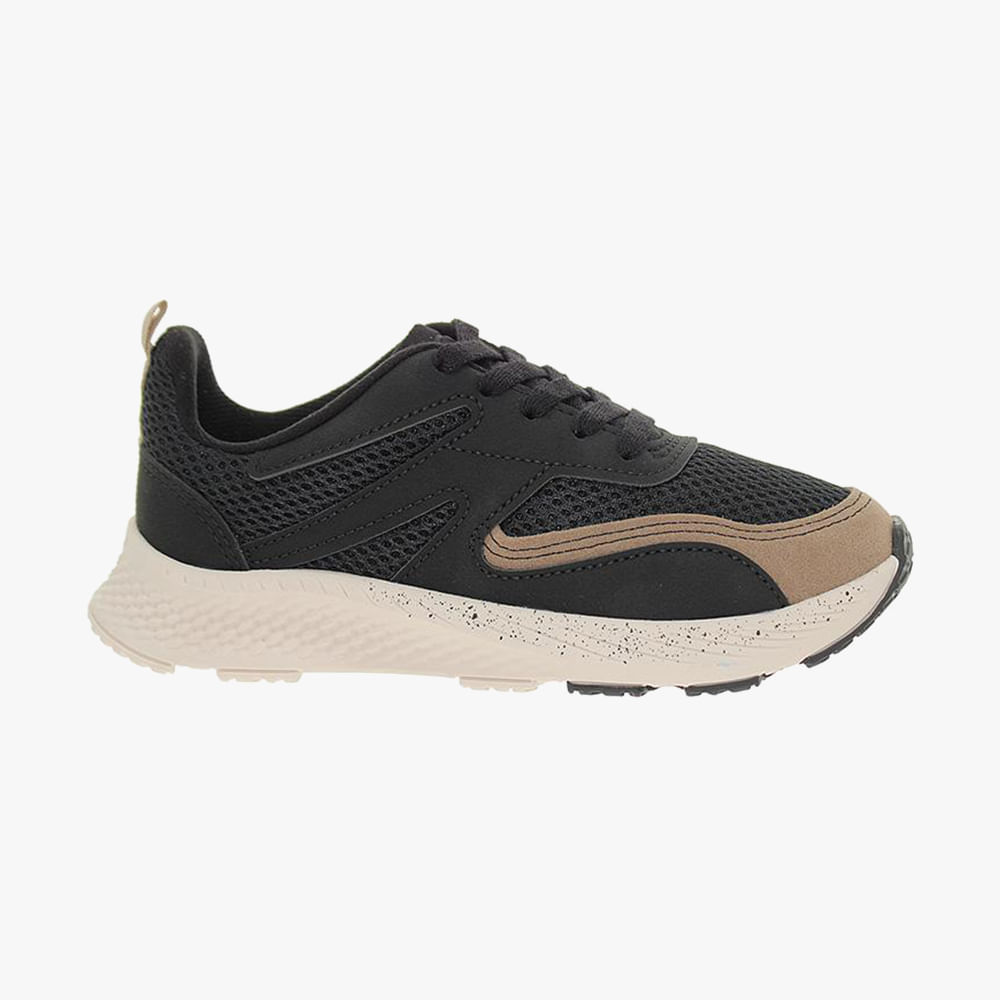 TENIS JUV MO 2865 204 101050-PRETO/PRETO 28