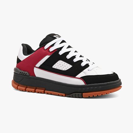 TÊNIS CASUAL MASCULINO RKT560 BRANCO/PRETO/VERMELHO 37