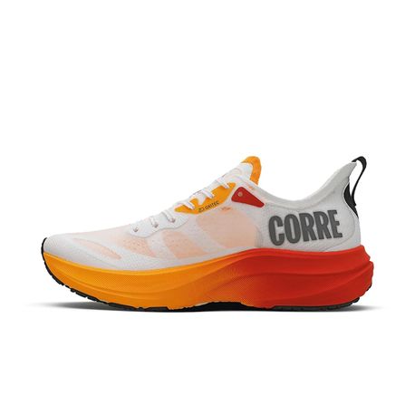 TENIS CORRE 4 43720366 BRANCO/LARANJA 34