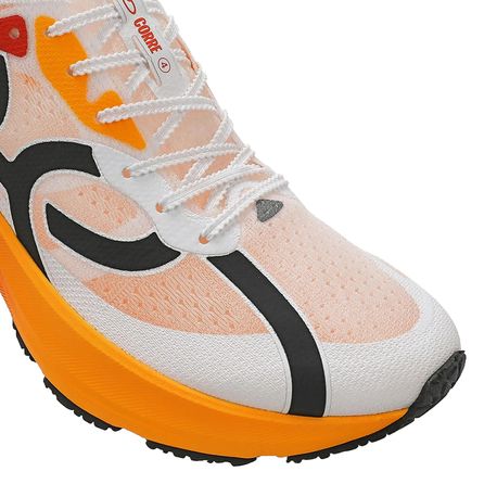 TENIS CORRE 4 43720366 BRANCO/LARANJA 34