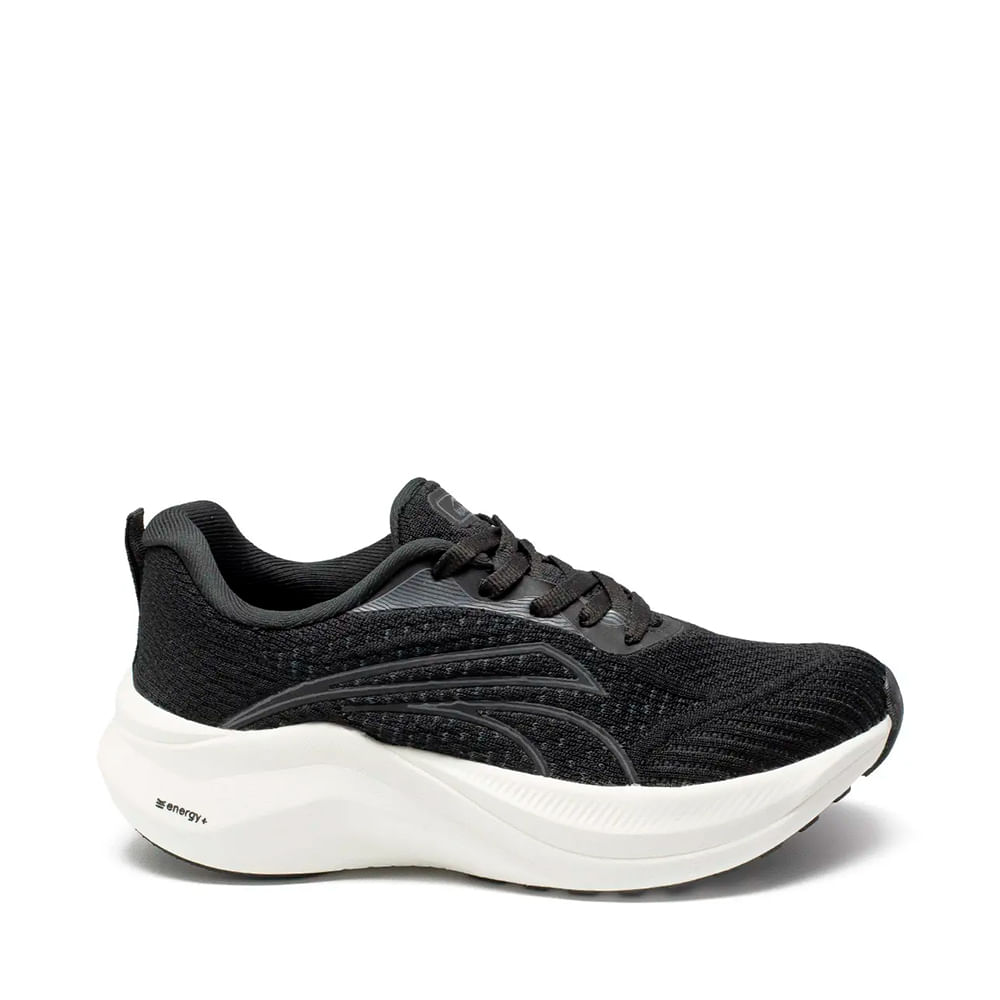 TENIS ESPORTIVO E0463 PRETO/CARVAO/GRAFITE 34