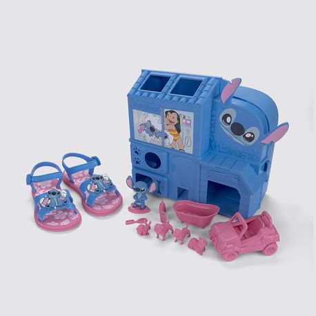 STITCH PET SHOP 23321 BN464- AZUL/ROSA GLITER 28