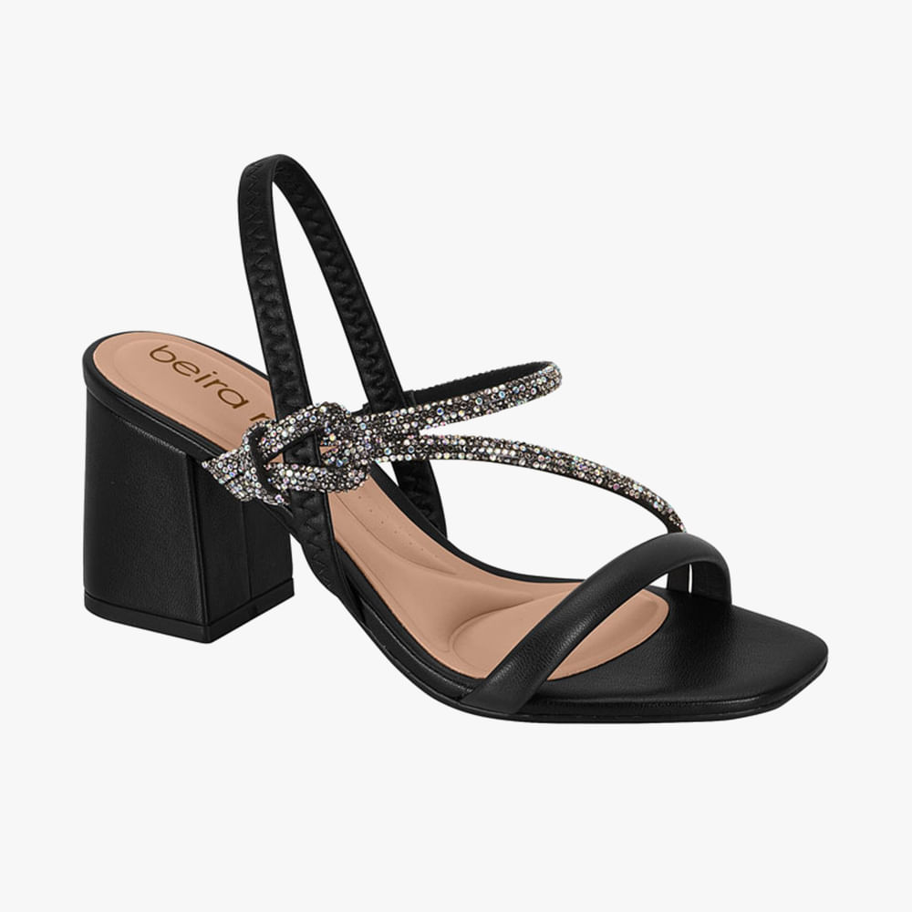 SANDALIA/SALTO 8436229 PRETO 35
