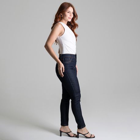 CALCA SKINNY CINTURA ALTA 266150 JEANS ESCURO 36