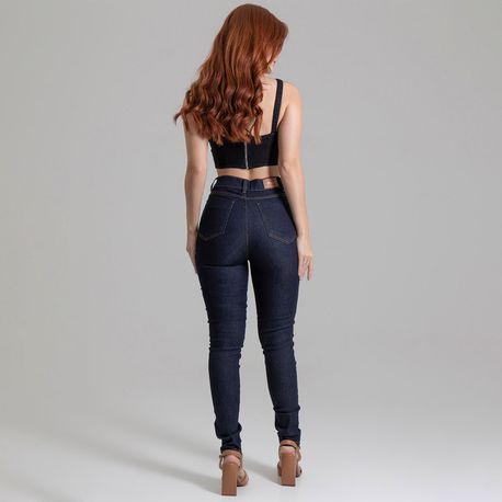 HOT PANTS COM ELAST JEANS AMACIADO 265185 JEANS 38