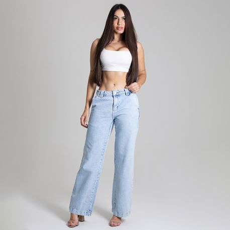 CALCA JNS WIDE CLARA DELAVE CINT MEDIA 276379 JEANS 40