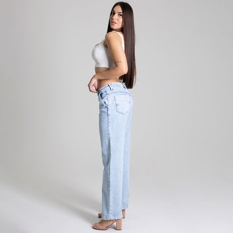 CALCA JNS WIDE CLARA DELAVE CINT MEDIA 276379 JEANS 40