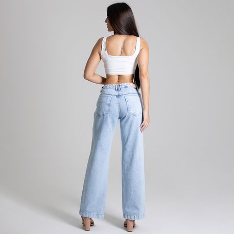 CALCA JNS WIDE CLARA DELAVE CINT MEDIA 276379 JEANS 40
