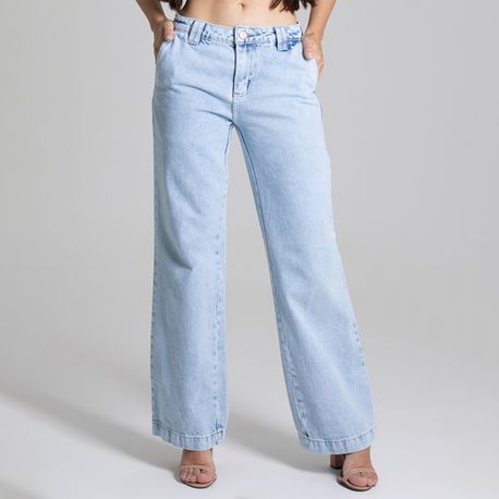 CALCA JNS WIDE CLARA DELAVE CINT MEDIA 276379 JEANS 40
