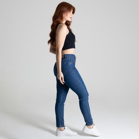 CALCA SKINNY CINT ALTA LAV MEDIA 275519 JEANS MEDIO 36