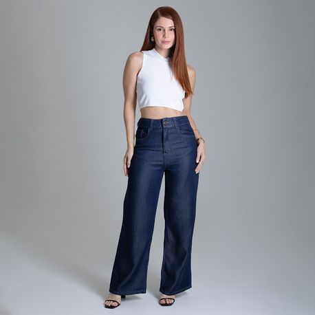 CALÇA JNS LYOCEL WIDE LEG AMACIADA 279502 JEANS AMACIADO 36
