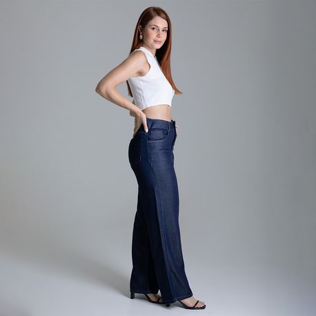 CALÇA JNS LYOCEL WIDE LEG AMACIADA 279502 JEANS AMACIADO 36