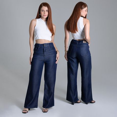 CALÇA JNS LYOCEL WIDE LEG AMACIADA 279502 JEANS AMACIADO 36
