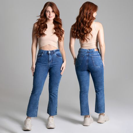 CALÇA JEANS FLARE CROPPED 277359 JEANS 36