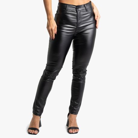 CALCA SKINNY PRETA RESINADA 273454 PRETO 36