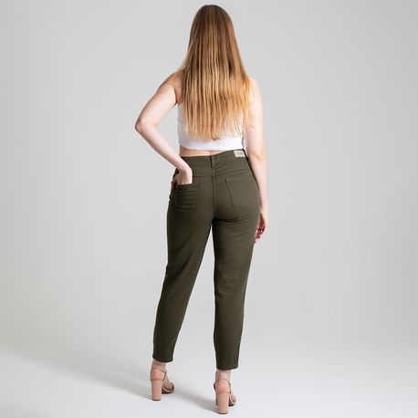 CALCA SARJA MOM MILITAR S ELAST 5 POCKETS 276908 MILITAR 36
