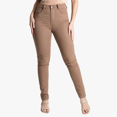 CALCA SARJA SKINNY PUSH UP BEGE 277337 BEGE 36