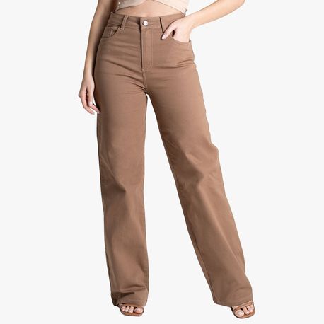 CALCA SRJ WIDE LEG SARJA BEGE 277576 BEGE 36