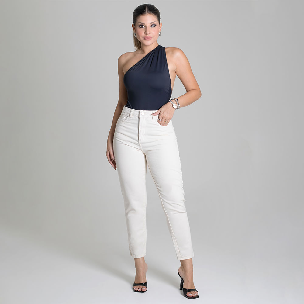 CALÇA SARJA MOM OFF WHITE 279414 OFF WHITE 36